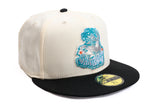 NEW ERA "YACHT ROCK" SAN JOSE SHARKS FITTED HAT (CHROME/BLACK)