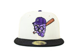 NEW ERA "MIXTAPE" JAMESTOWN JAMMERS FITTED HAT (CHROME/BLACK/PURPLE)
