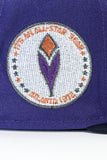 NEW ERA "ATL" ATLANTA BRAVES FITTED HAT (PURPLE/NAVY/RED)