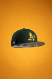 NEW ERA “STANDARD ISSUE" OAKLAND A'S FITTED HAT (DARK GREEN)