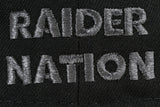 NEW ERA “BLACK HOLE” LAS VEGAS RAIDERS FITTED HAT (BLACK/METALLIC SILVER)