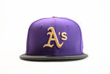 NEW ERA "ARACHNOPHOBIA" OAKLAN A'S FITTED HAT (PURPLE/DARK GRAPHITE/PINK)