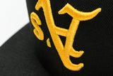 NEW ERA "SHMOP” OAKLAND A'S FITTED HAT (BLACK/YELLOW)
