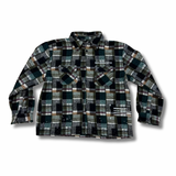 INDIVIDUALIST LAB "SPLATTER" FLANNEL SHIRT (CREAM)