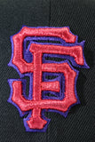NEW ERA "COOKIES” SAN FRANCISCO GIANTS  FITTED HAT (BLACK/PURPLE/CHROME)