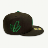 CARROTS X NEW ERA "WORDMARK" FITTED HAT (BROWN/GREEN)