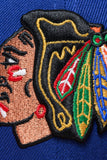 NEW ERA "LAPU LAPU" CHICAGO BLACKHAWKS FITTED HAT (DARK ROYAL/ RED)