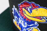 NEW ERA "FRE HAWKS" KANSAS JAYHAWKS FITTED HAT (BLACK/ DARK GREEN/LIGHT ROYAL)