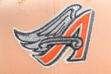 NEW ERA "VIRGIL AF1'S” ANAHIEM ANGELS FITTED HAT (TOASTED PECAN/ORANGE)