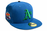 NEW ERA "EASTBAY FUNK" OAKLAND A'S FITTED HAT (LIGHT ROYAL)
