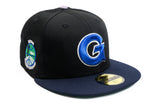 NEW ERA "G BOYZ" GEORGETOWN HOYAS FITTED HAT (BLACK/NAVY/GREY)