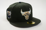 NEW ERA "TAURUS" CHICAGO BULLS FITTED HAT (SEAWEED GREEN/OCEANSIDE BLUE)