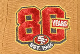 NEW ERA "JERRY” SAN FRANCISCO 49ERS FITTED HAT (KHAKI/BLACK/RED