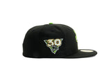 NEW ERA "CREATURE” SAN JOSE SHARKS FITTED HAT (BLACK/LIME GREEN)