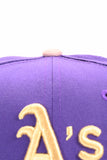 NEW ERA "ARACHNOPHOBIA" OAKLAN A'S FITTED HAT (PURPLE/DARK GRAPHITE/PINK)