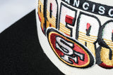 NEW ERA "RETRO-ACTIVE" SAN FRANCISCO 49ERS FITTED HAT (CHROME/BLACK)