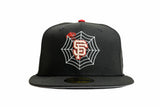 NEW ERA "SPIDER" SAN FRANCISCO GIANTS FITTED HAT (BLACK/RED)