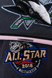 NEW ERA "SNOW" SAN JOSE SHARKS FITTED HAT (DARK GRAPHITE/BLACK)
