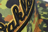 NEW ERA "TURF STORIES" OAKLAND A'S FITTED HAT (FLECKTARN CAMO/BLACK)