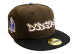 NEW ERA "DELIVER" LOS ANGELES DODGERS FITTED HAT (BURNT WOOD/BLACK/FADED BLUE)