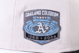 NEW ERA "ALCATRAZ" OAKLAND A'S FITTED HAT (STONE/BLACK)