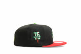 NEW ERA "MUTA" CHICAGO BLACKHAWKS FITTED HAT (BLACK/RED)