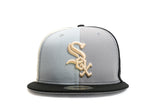 NEW ERA "WINGS" CHICAGO WHITE SOX FITTED HAT (GREY PINWHEEL)