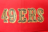 NEW ERA "DIAMOND TURF” SAN FRANCISCO 49ERS FITTED HAT (RED/BLACK)