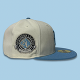 NEW ERA “THE SHOT 2.0" BIRMINGHAM BARONS FITTED HAT (CHROME WHITE/LIGHT BLUE)