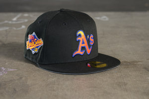 NEW ERA "94TH & JACK" OAKLAND A'S FITTED HAT (BLACK)