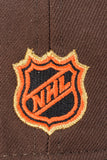 NEW ERA "T AND C" SAN JOSE SHARKS  FITTED HAT (BROWN/BLACK)