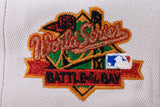 NEW ERA "PIE QUEEN" OAKLAND A'S  FITTED HAT (STONE/BRICK RED)