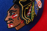 NEW ERA "LAPU LAPU" CHICAGO BLACKHAWKS FITTED HAT (DARK ROYAL/ RED)