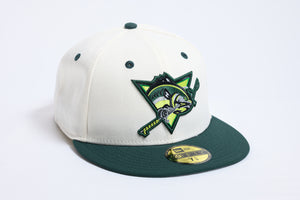 SFC X BAD NEWS BASS "U.S. OPEN" NEW ERA FITTED HAT (CHROME/DARK GREEN)