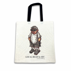 SFC "LURK BEAR" TOTE BAG (CREAM/BLACK)