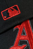 NEW ERA "EBV” OAKLAND A'S FITTED HAT (WOODLAND CAMO/BLACK/SCARLET RED)
