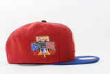NEW ERA "UNMASKED" PHILADELPHIA PHILLIS FITTED HAT (DARK ROYAL/ RED)