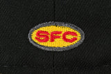 SFC X BAD NEWS BASS "PRO SHOP" NEW ERA FITTED HAT (BLACK/A GOLD)