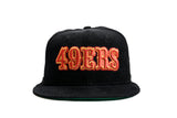 NEW ERA "LOLO 2.0" SAN FRANCISCO 49ERS FITTED HAT (BLACK CORDUROY)