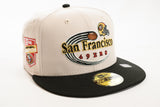 NEW ERA "KEZAR" SAN FRANCISCO 49ERS FITTED HAT (STONE GREY/BLACK)