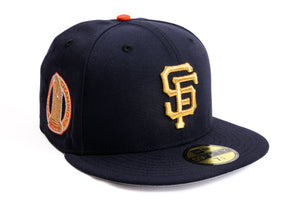 NEW ERA "EXPLOSIVE MODE" SAN FRANCISCO GIANTS  FITTED HAT (NAVY/ORANGE)