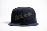 NEW ERA "TAKEOVER 2.0" LOS ANGLELES DODGERS FITTED HAT (NAVY/LIGHT NAVY)