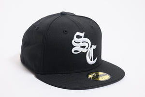 SFC X NEW ERA  "SC OLD E" FITTED HAT (BLACK/WHITE)