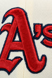 NEW ERA "MONEY MITCH 2.0" OAKLAND A'S  FITTED HAT (CHROME/NAVY/SCARLET RED)