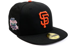 NEW ERA "DELUXE" SAN FRANCISCO GIANTS  FITTED HAT (BLACK/ORANGE)