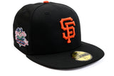 NEW ERA "DELUXE" SAN FRANCISCO GIANTS  FITTED HAT (BLACK/ORANGE)