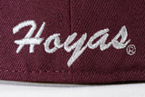 NEW ERA "BUGALOO" GEORGETOWN HOYAS  FITTED HAT (BURGUNDY/NAVY)