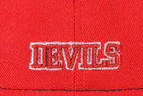 NEW ERA "PUDDY" NEW JERSEY DEVILS FITTED HAT (BLACK/DARK GREEN/SCARLET)