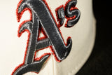 NEW ERA "APES 2.0" OAKLAND A'S  FITTED HAT (CHROME/BLACK/BROWN)