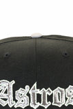 NEW ERA "UNDERTAKER" HOUSTON ASTROS FITTED HAT + SHOVEL BLIP (BLACK/GREY)